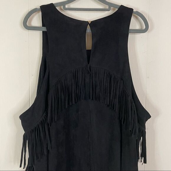 NWT - City Chic Faux Suede Fringe Dress - Picture 4 of 8